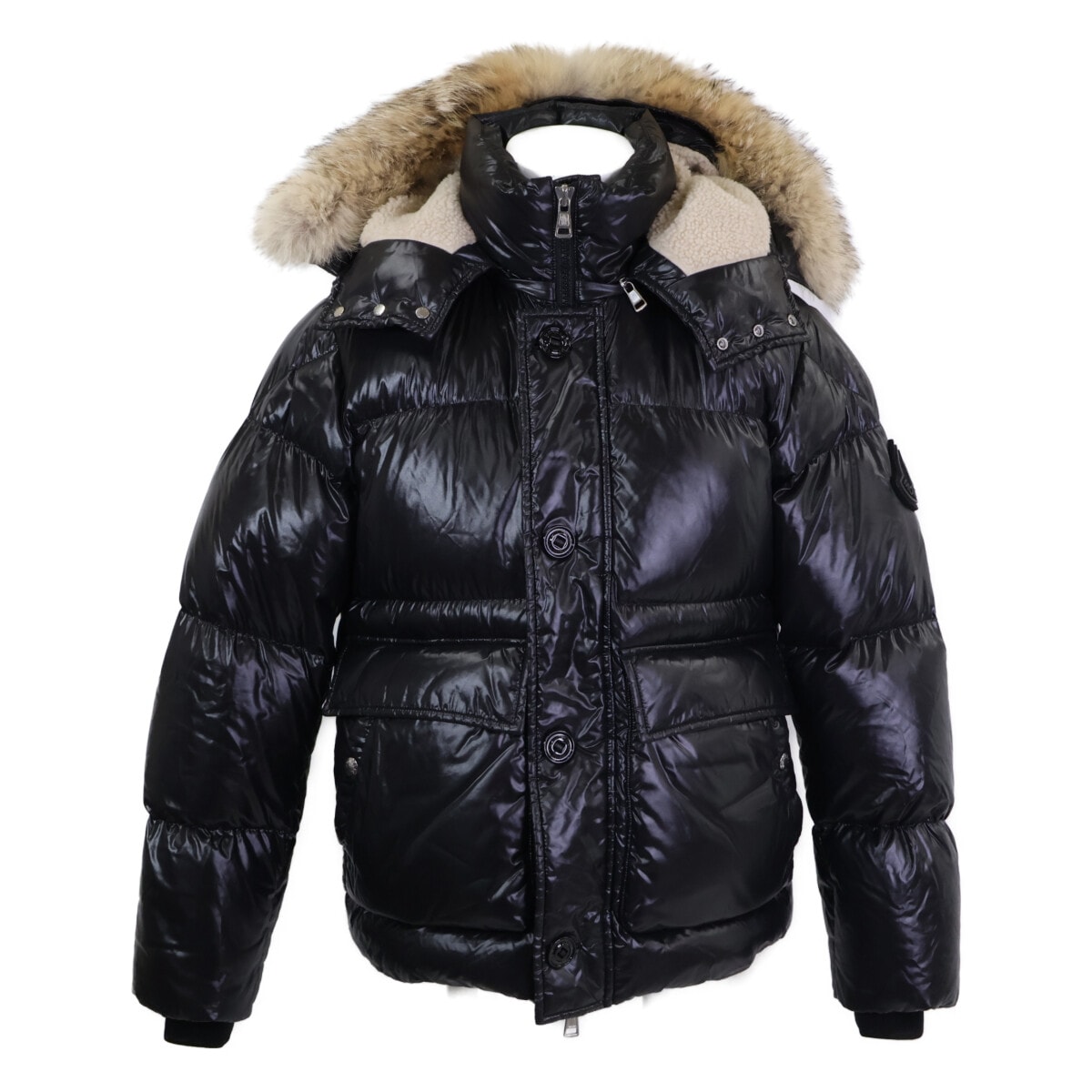 モンクレール 美品 ブラック ARMORICANO ダウンジャケット 1