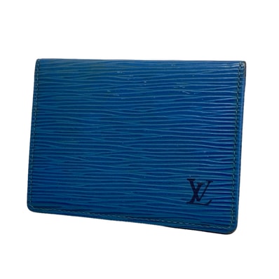 ★SALE【6hd3537】ルイヴィトン パスケース エピ ポルト2カルトヴェルティカル M63205 トレドブルー【中古】メンズ レディース ユニセックス