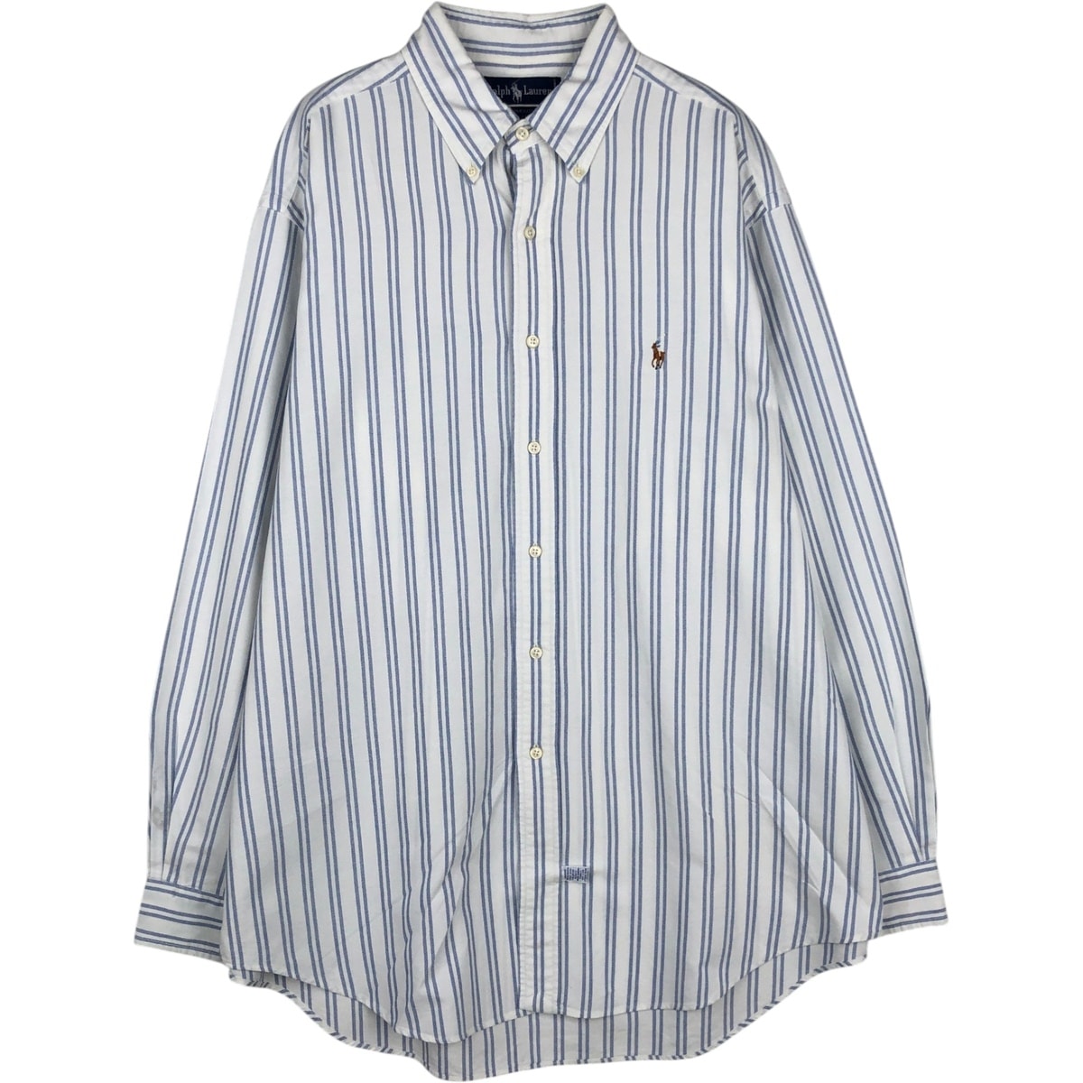 古着 ラルフローレン Ralph Lauren YARMOUTH 長袖 ボタンダウンストライプシャツ メンズL相当/eaa628964