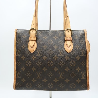 LOUIS VUITTON(ルイヴィトン)ポパンクール・オ M40007 ヴィンテージ トートバッグ ショルダーバッグ モノグラム レディース ブラウン ゴールド金具【中古】