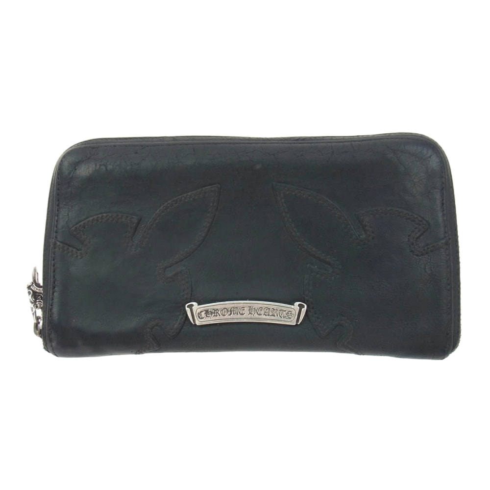 クロムハーツ レクタンギュラーFジップ ウォレット ＃3 デストロイヤー "ブラック"