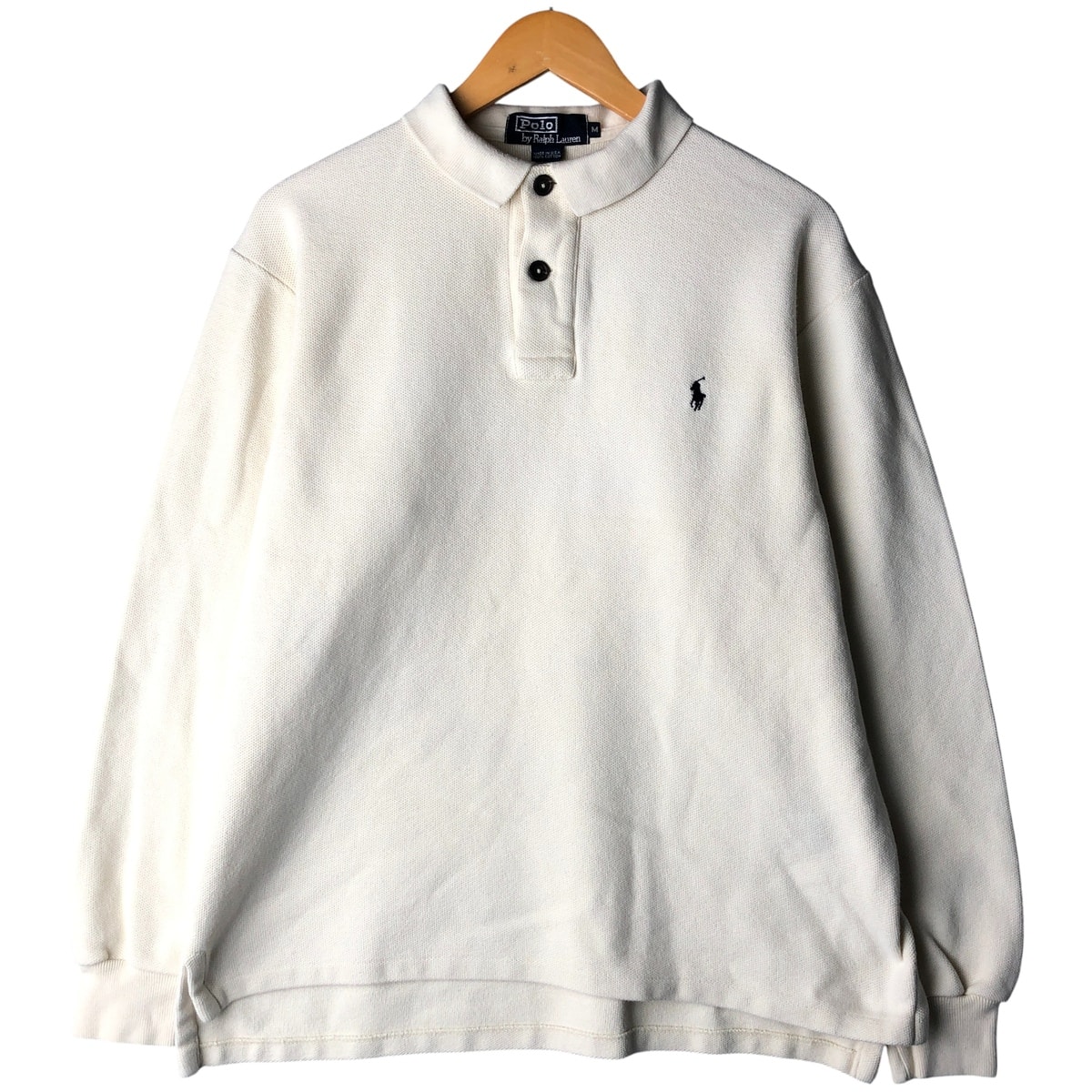 古着 90年代 ラルフローレン Ralph Lauren POLO by Ralph Lauren 長袖 ポロシャツ USA製 メンズM相当 ヴィンテージ/eaa601080