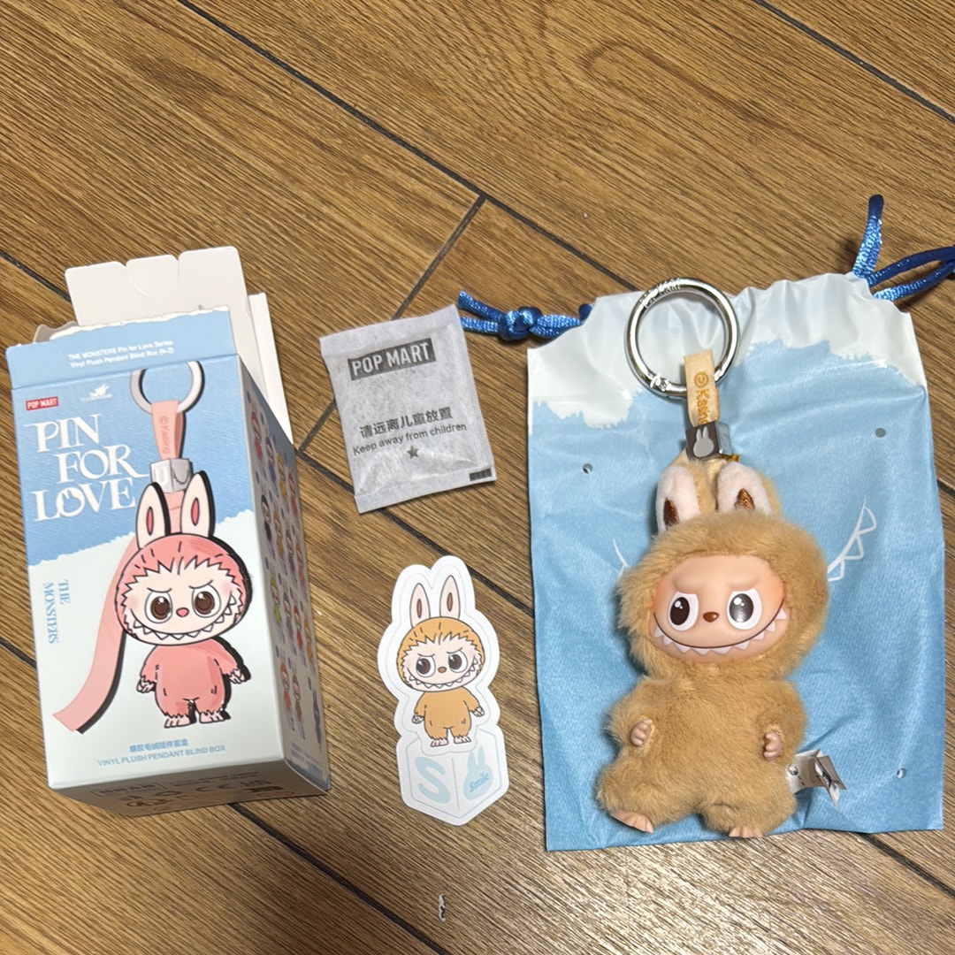 POP MART THE MONSTERS (LABUBU) Pin for Love Series-Vinyl Plush Pendant (N-Z) S