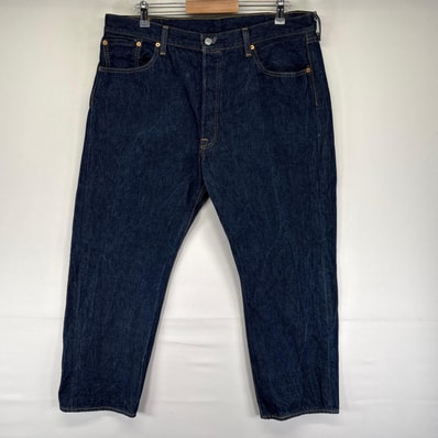 古着 リーバイス Levi's デニム パンツ ボタンフライ 5ポケット ストレート 濃紺 501 ジーンズ ジーパン W40 L30 ネイビー系 メンズ
