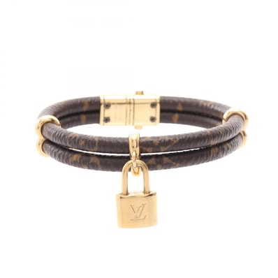 ルイ・ヴィトン LOUIS VUITTON キープ イット トゥワイス モノグラム ブレスレット アクセサリー GP(ゴールドメッキ) PVC レディース ブラウン系 / ゴールド系 M8109F 【中古】