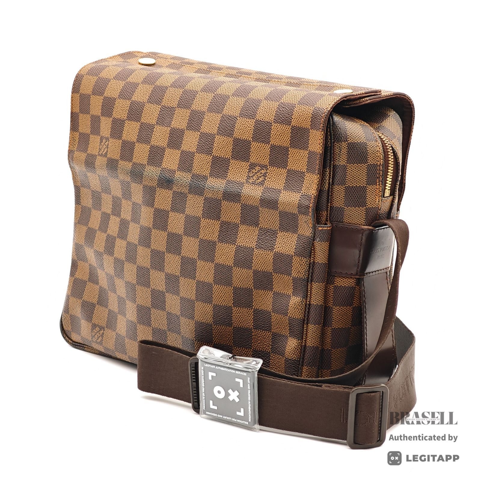 LOUIS VUITTON ルイ・ヴィトン ナヴィグリオ ダミエ ナヴィグリオ N45255 SR0026 ショルダーバッグ Damier Ebene Leather Brown レディース