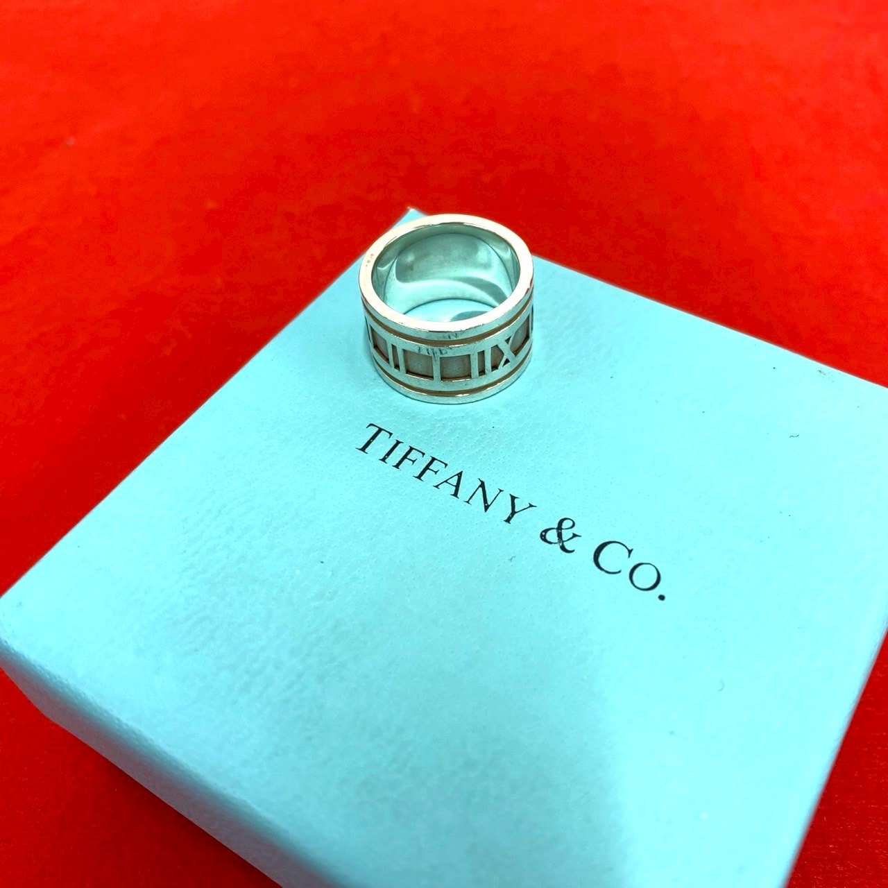TIFFANY&Co. ティファニー アトラス ワイド リング シルバー925 リング・指輪 10号 シルバー
 25678