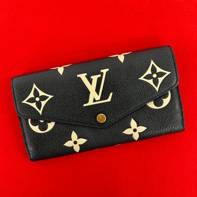 LOUIS VUITTON ルイヴィトン ポルトフォイユ サラ モノグラム アンプラント レザー 長財布 ノワール ブラック
43809