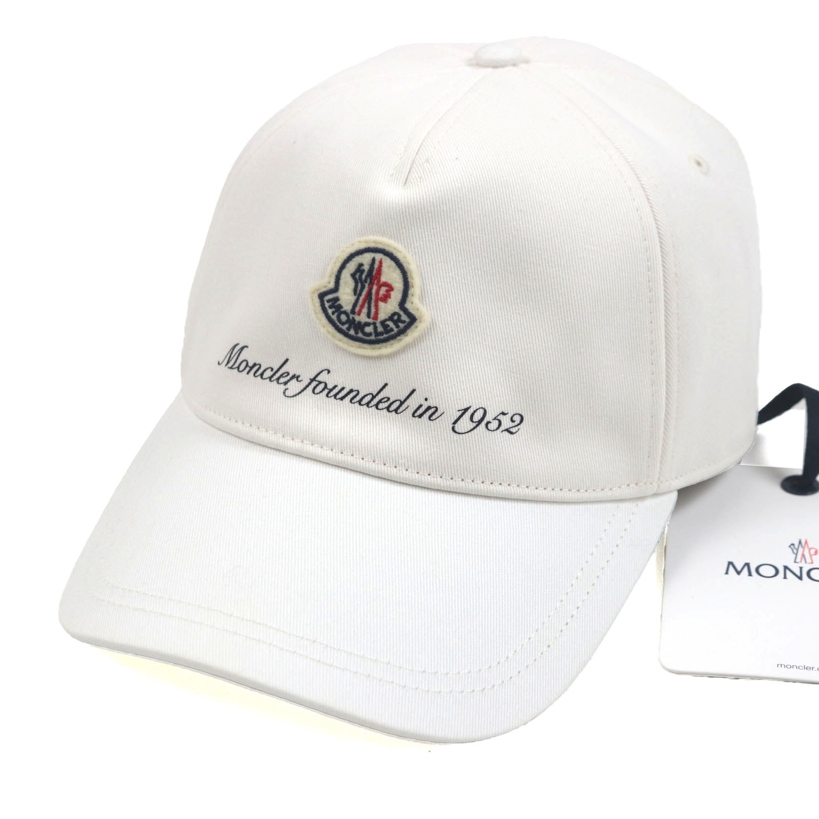 未使用品 モンクレール
 キャップ BASEBALL ホワイト メンズ UNI