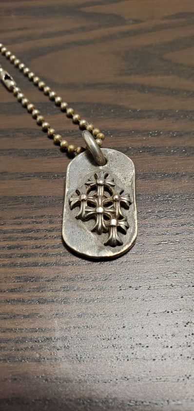 Chrome Hearts Dog Tag S Raze Dosemetary "Silver"