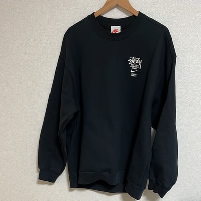 Nike x Stussy International Crewneck Sweatshirt (US Size) "Black" DC4198-010