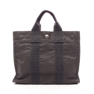 エルメス HERMES エールラインPM トートバッグ バッグ ナイロンキャンバス レディース グレー系 101056M 【中古】