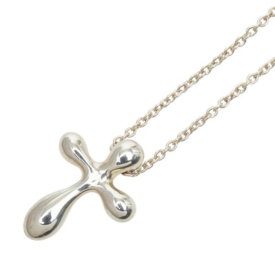 ティファニー クロス ネックレス SV925 シルバー レディース TIFFANY&Co. 【中古】
