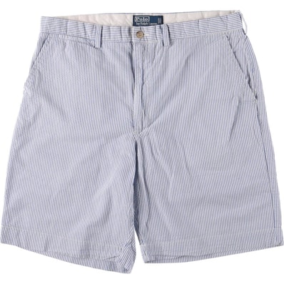 古着 ラルフローレン Ralph Lauren POLO by Ralph Lauren ストライプ柄 シアサッカー コットンショーツ ショートパンツ メンズw36相当/eaa558084