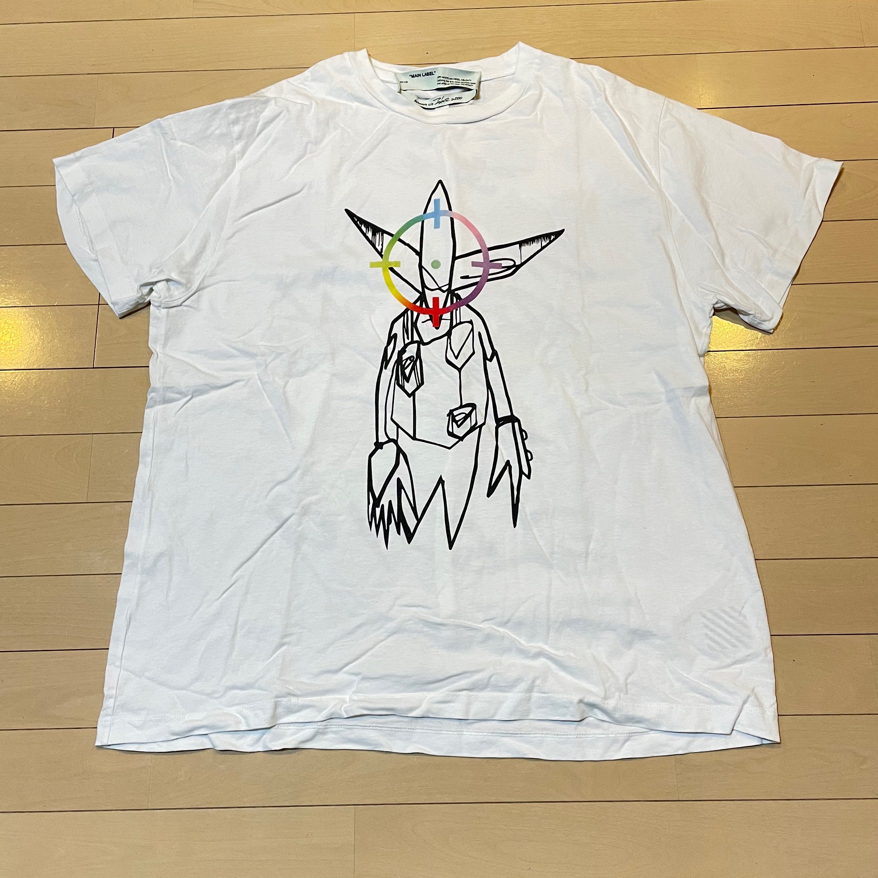 OFF-WHITE / Futura Oversized Fit Alien T-Shirt "White"