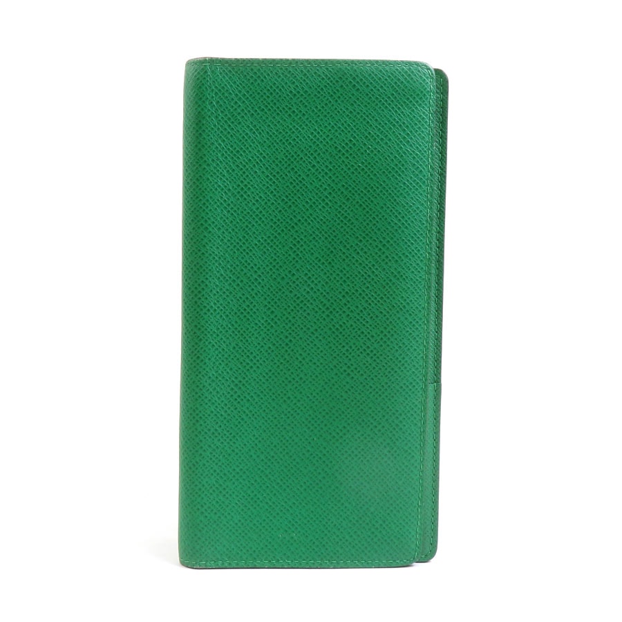 ルイ ヴィトン LOUIS VUITTON 二つ折り長財布 タイガ ポルトフォイユ ブラザ タイガ トゥンドラ メンズ M32811【中古】 56466a