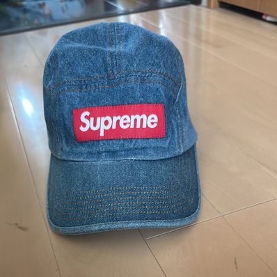 Supreme Washed Chino Twill Camp Cap "Denim"(22FW)