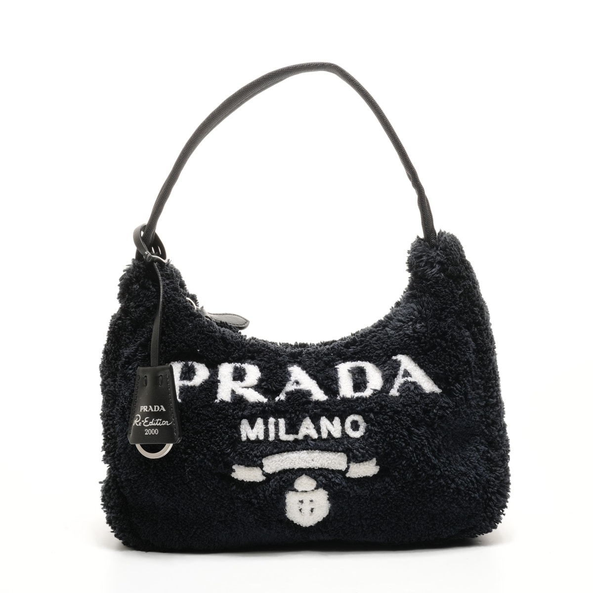 プラダ PRADA テリー ミニ 2000 Re-Edition ホーボー ハンドバッグ【中古】