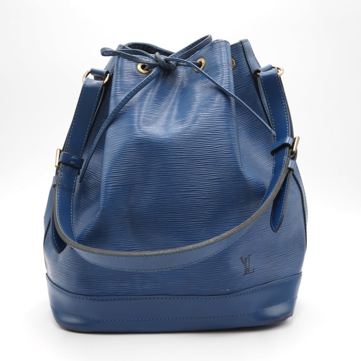 LOUIS VUITTON(ルイ・ヴィトン)ノエ エピ ヴィンテージ ショルダーバッグ 巾着バッグ ブルー レザー ゴールド金具 肩掛け レディース【中古】