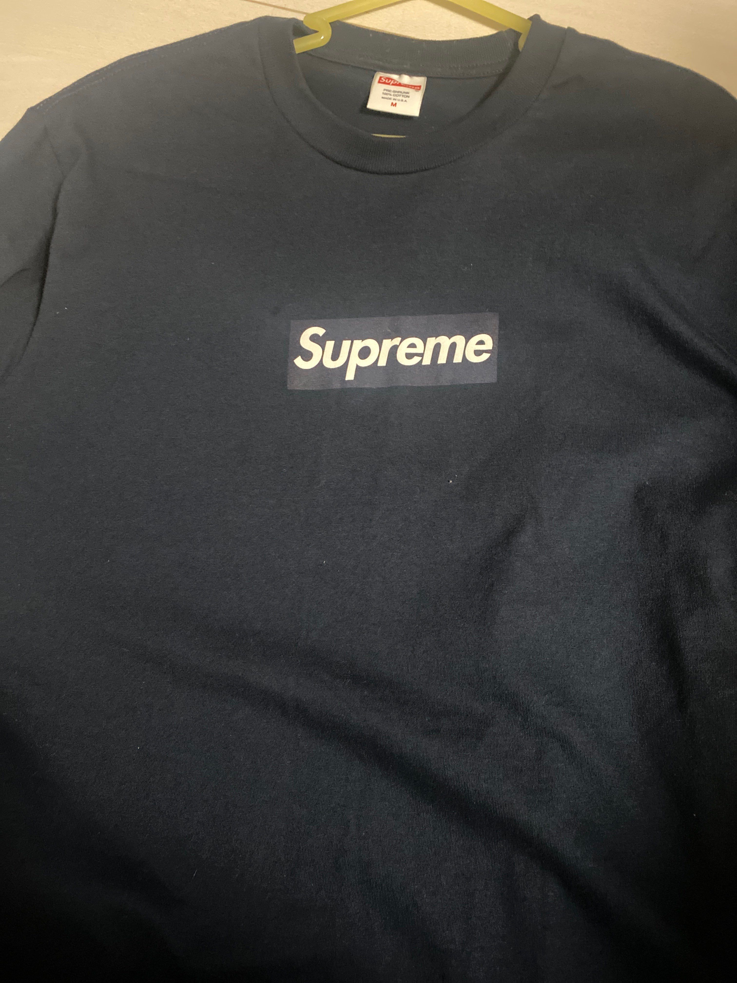 Supreme Box Logo L/S Tee "Navy"
