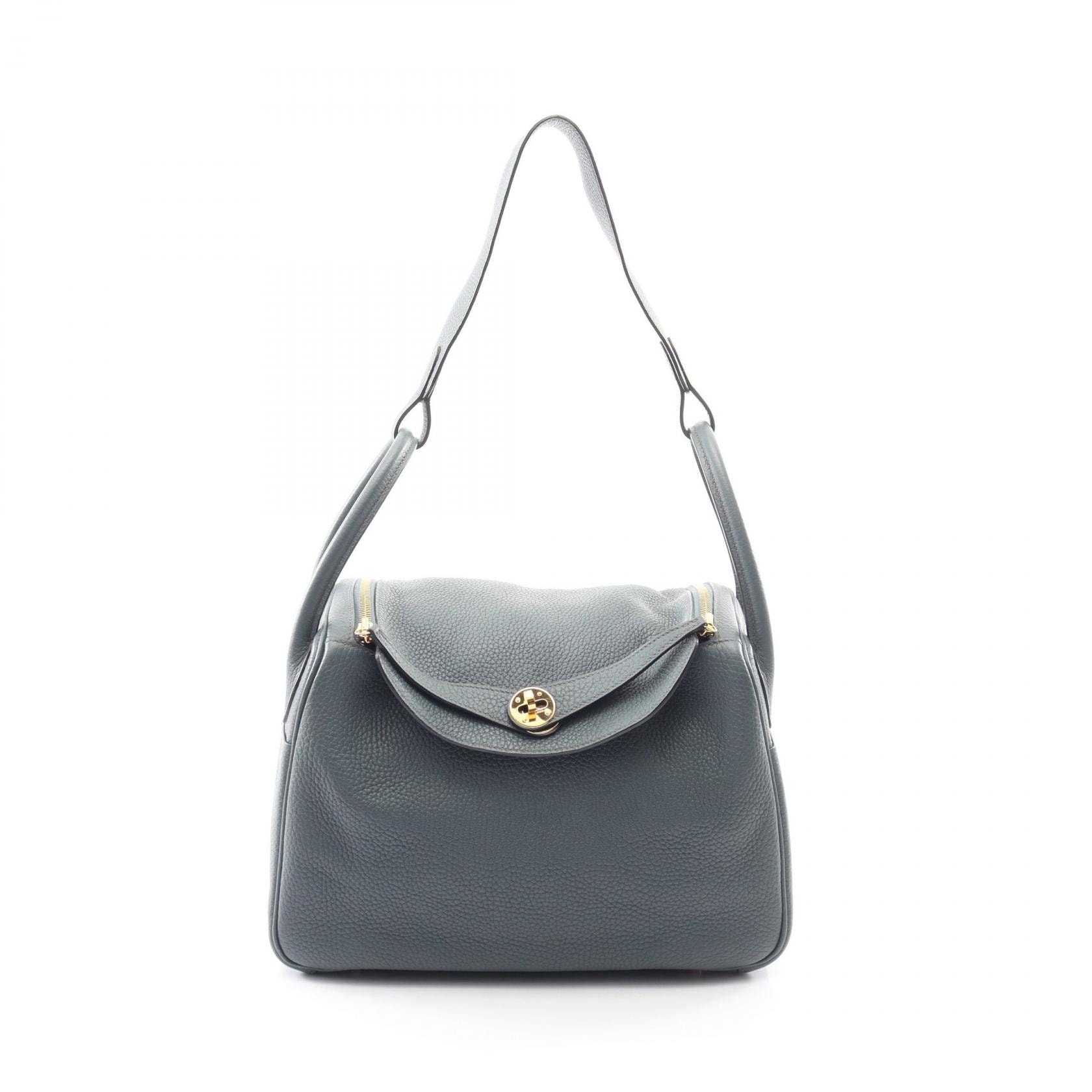 エルメス HERMES リンディ30 ショルダーバッグ バッグ レザー トリヨンクレマンス トリヨンクレマンス ブルーオラージュ Z刻印(2021年製造) レディース ブルー系 【中古】