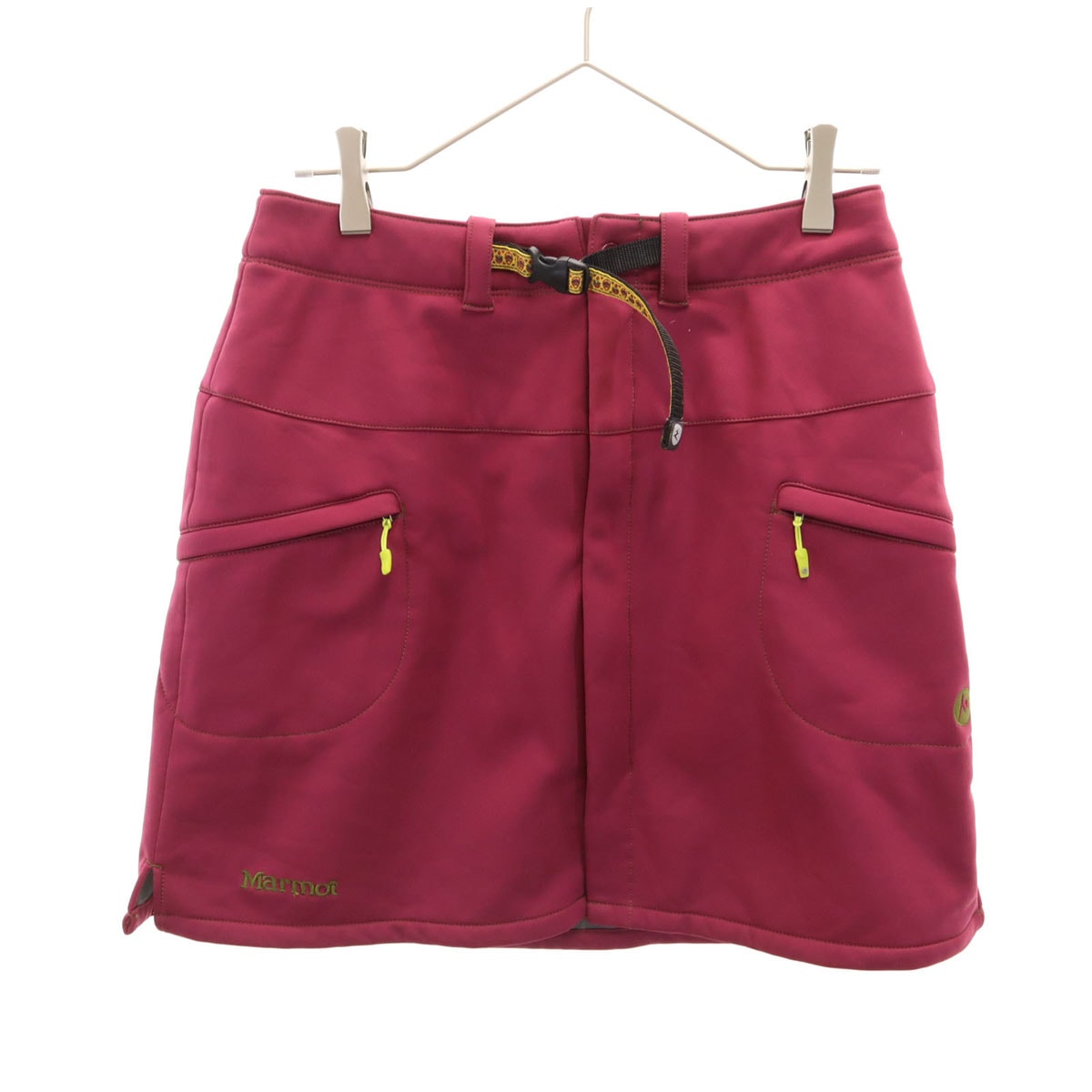 美品 MARMOT マーモット ミニスカート M ワインレッド 裏フリース アウトドア