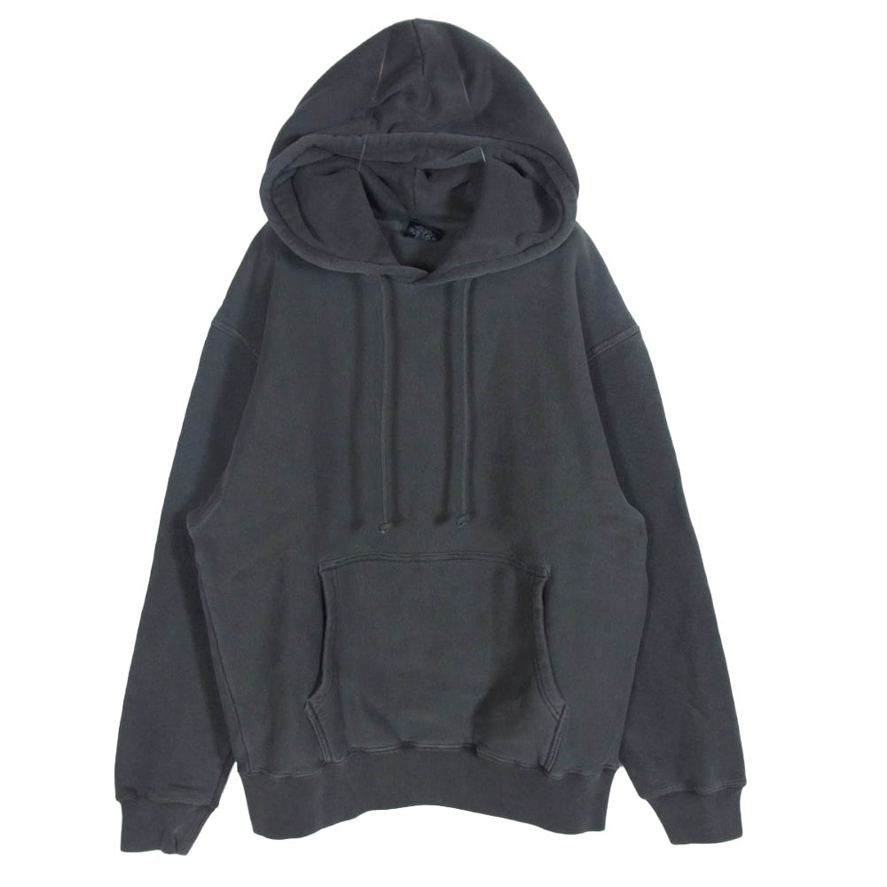 STUSSY ステューシー パーカー BUANA Pigment Dyed ピグメントダイ スウェット トレーナー チャコール系 S【中古】
