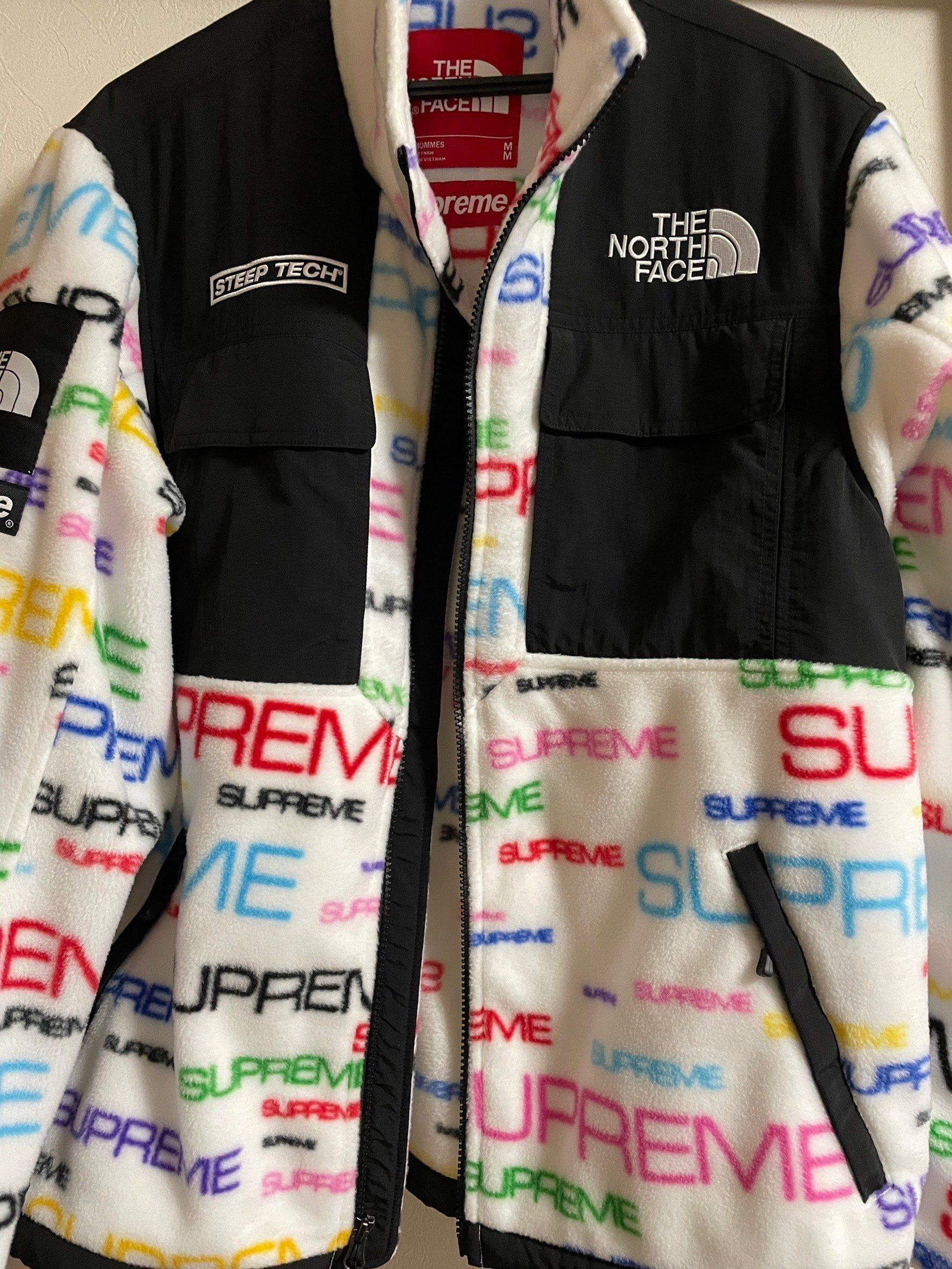 Supreme x The North Face Steep Tech Fleece Jacket "White"