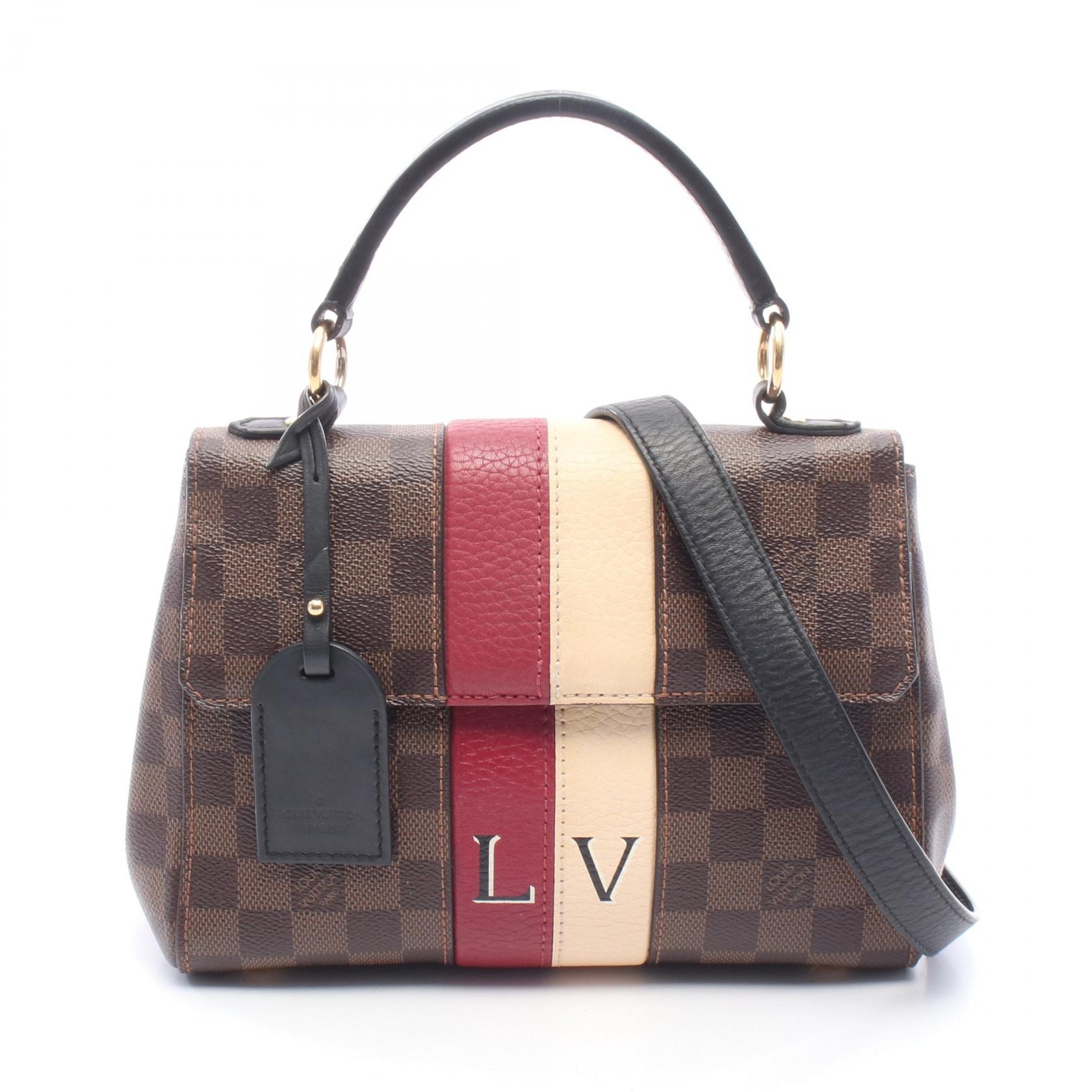 ルイ・ヴィトン LOUIS VUITTON ボンドストリートBB ダミエエベヌ 2WAY ハンドバッグ バッグ PVCコーティングキャンバス レザー レディース ブラウン系 / ブラック系 / マルチカラー N41076 【中古】