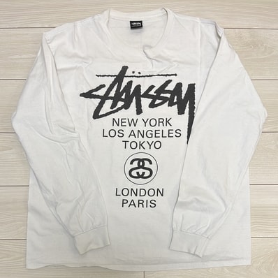 Stussy World Tour SS24 Ls Tee "White"