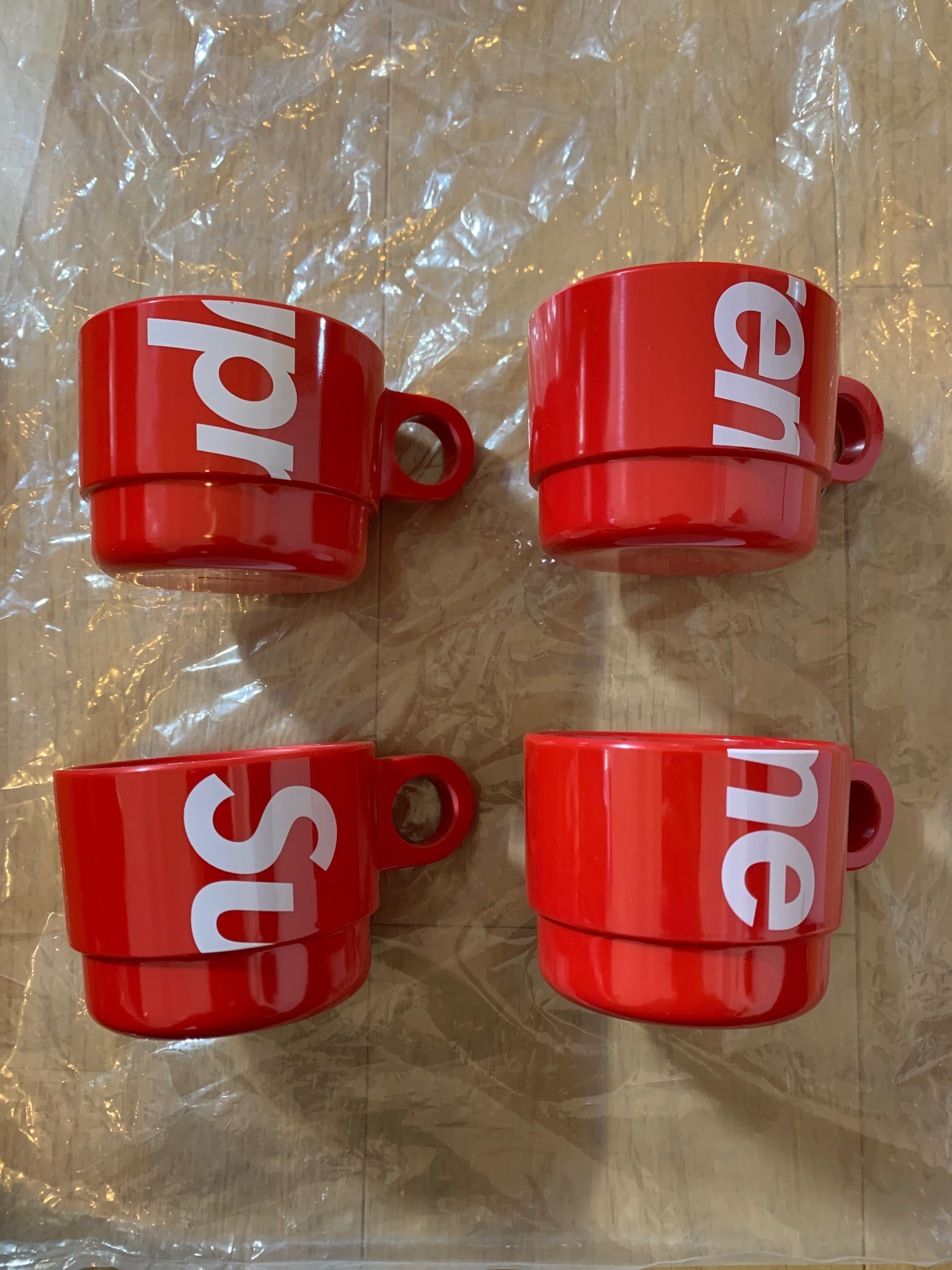Supreme Stacking Cups (Set of 4) "Red"