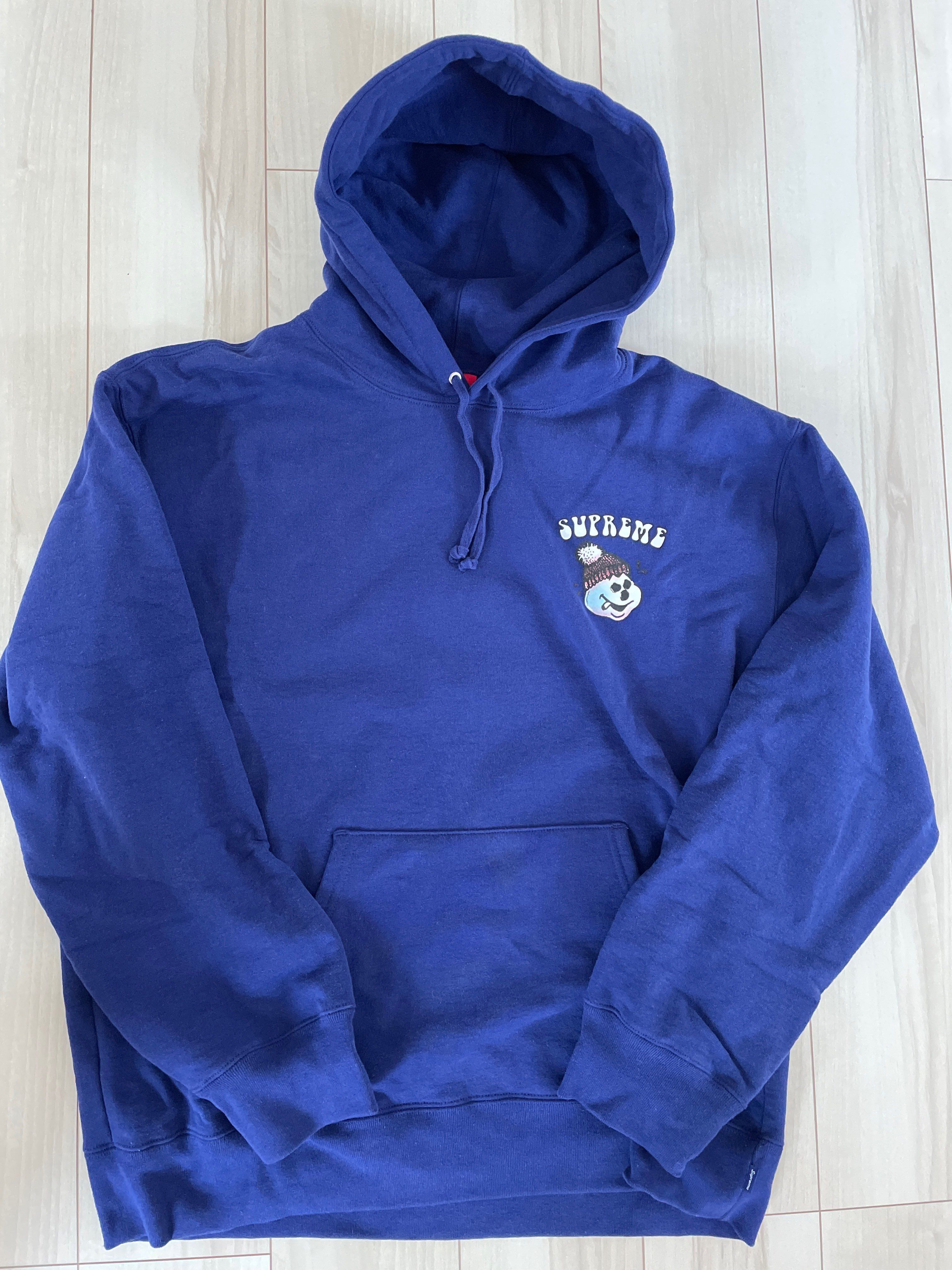 Supreme Snowman Hooded Sweatshirt "Dark Royal"
