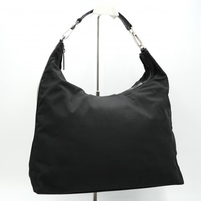 GUCCI(グッチ) ナイロン ワンショルダーバッグ ハンドバッグ ブラック シルバー金具 レディース 001・1955・3444 【中古】