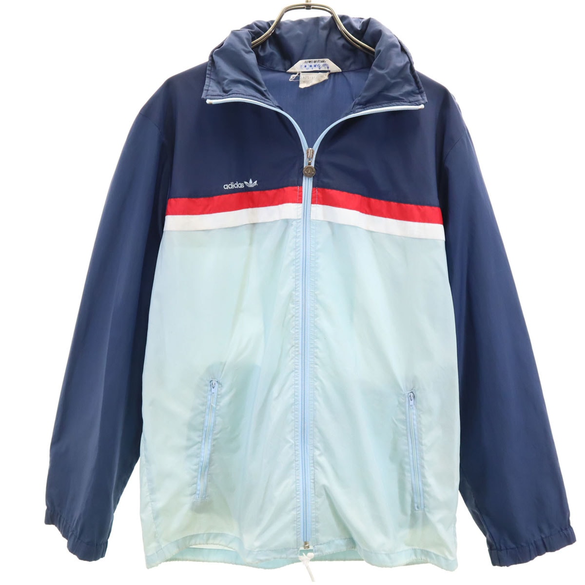adidas アディダス 70s ヴィンテージ ナイロンジャケット 90-4 グレー デサント