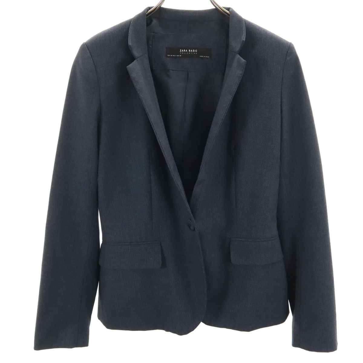 ZARA BASIC ザラベーシック ジャケット 4 ネイビー