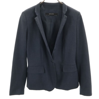 ZARA BASIC ザラベーシック ジャケット 4 ネイビー