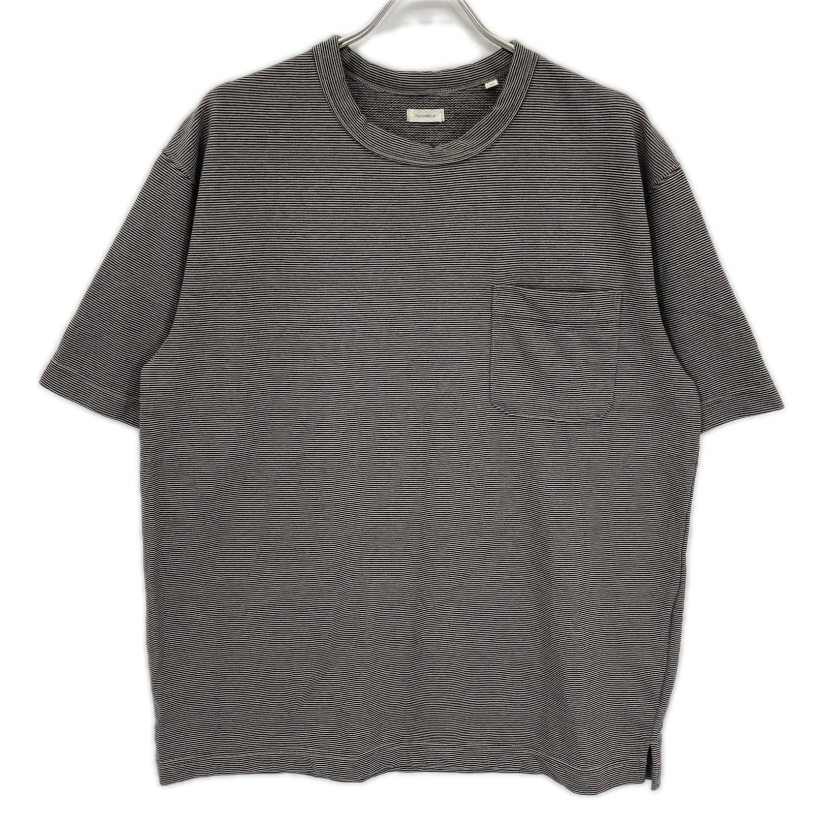 ナナミカ S25FH069 Micro Stripe Pocket Tee Tシャツ M