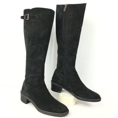 REGAL/トリッカーズ ロングブーツ/スエード加工 size23.1/2〈黒/BLACK/ブラック〉 Boots/Shoes〕/men's 菅No.WM78