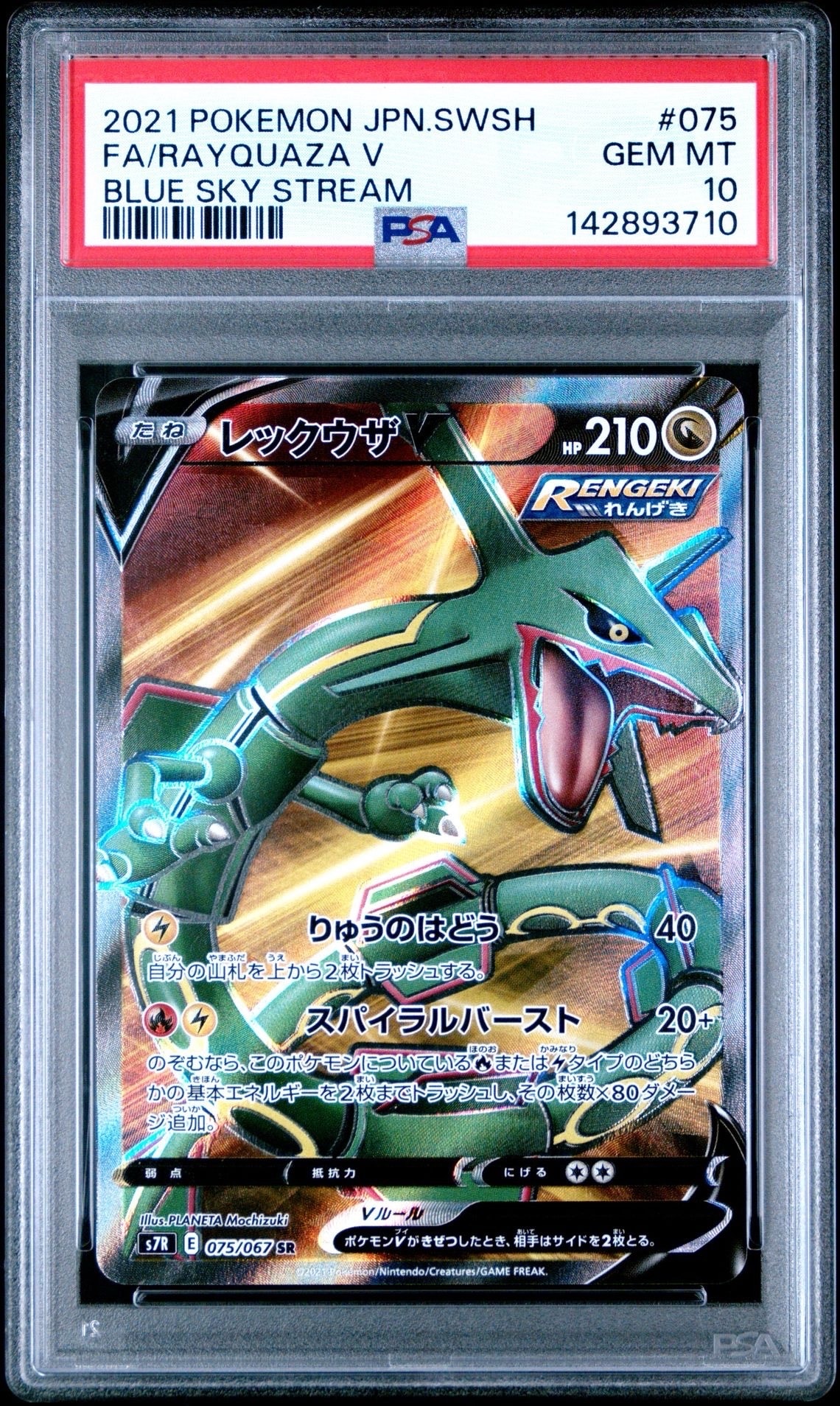 Rayquaza V SR[S7R 075/067](Expansion Pack"Blue Sky Stream")