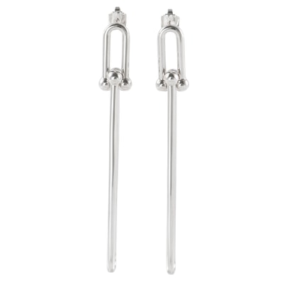 TIFFANY&Co. ティファニー ハードウェア ダブルロング リンク ピアス シルバー【中古】
