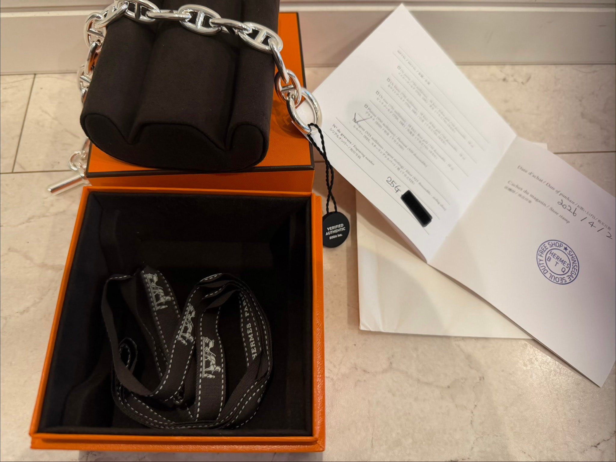 Hermes Chaine D'ancre GM Bracelet "Silver"