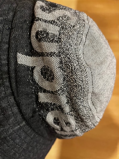 Supreme Fade Jacquard Denim Crusher "Black"