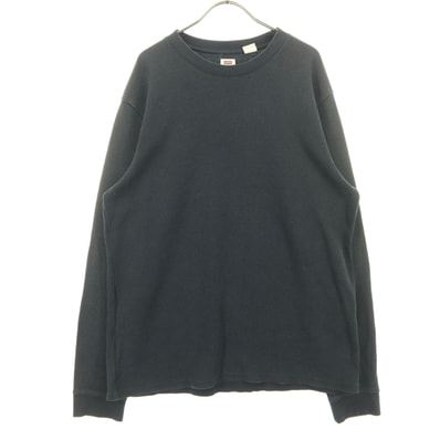 Levi's リーバイス 長袖 サーマル Tシャツ L ブラック ワッフル