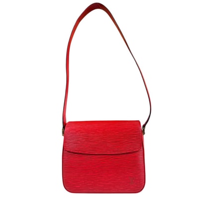 ルイヴィトン ビュシ エピ ショルダーバッグ エピレザー M52207 レッド レディース LOUIS VUITTON 中古