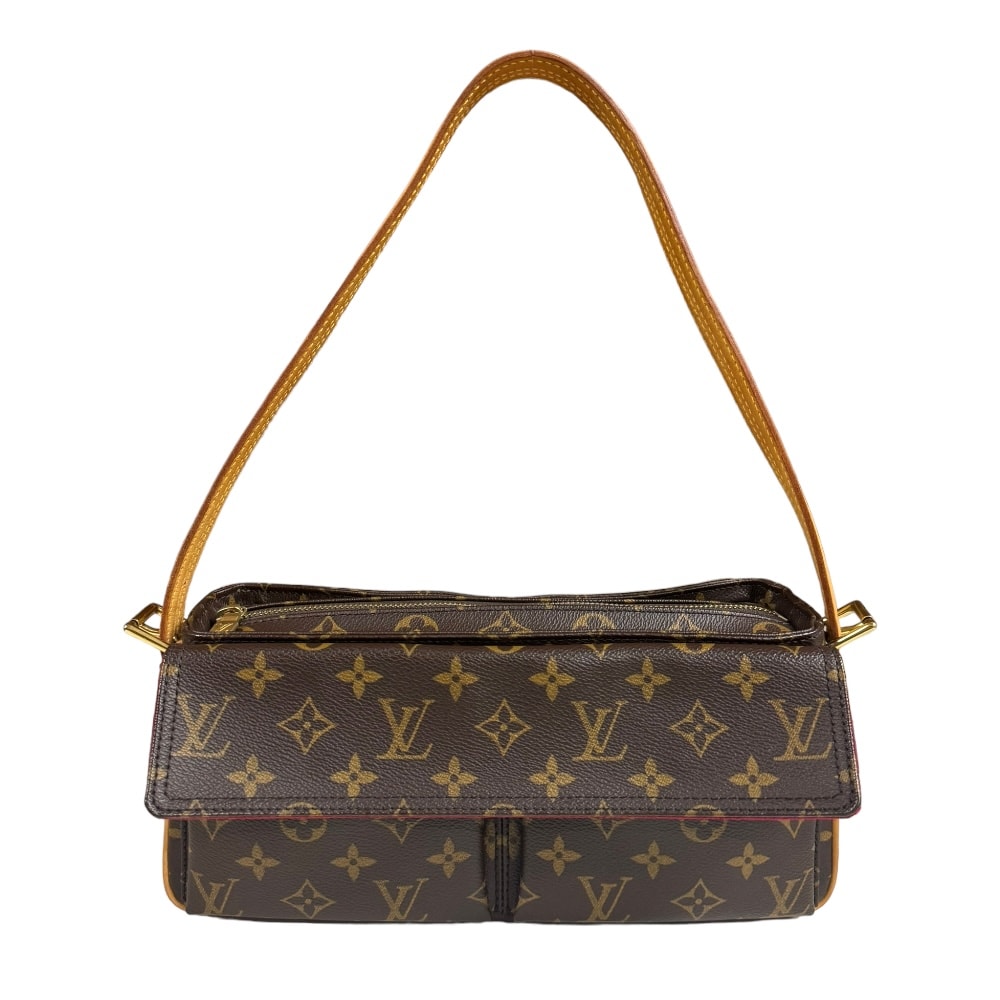 ルイヴィトン ヴィバシテMM モノグラム ショルダーバッグ モノグラムキャンバス M51164 ブラウン レディース LOUIS VUITTON  中古