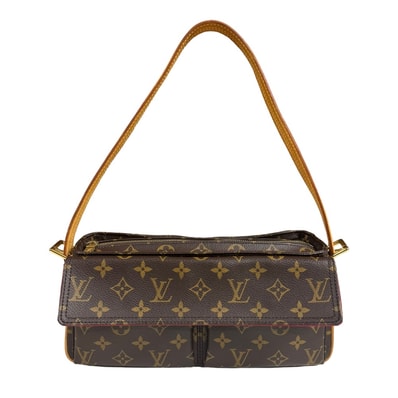 ルイヴィトン ヴィバシテMM モノグラム ショルダーバッグ モノグラムキャンバス M51164 ブラウン レディース LOUIS VUITTON 中古