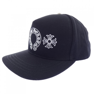 Chrome Hearts Baseball Cap Horseshoe & Cross "Black/White"