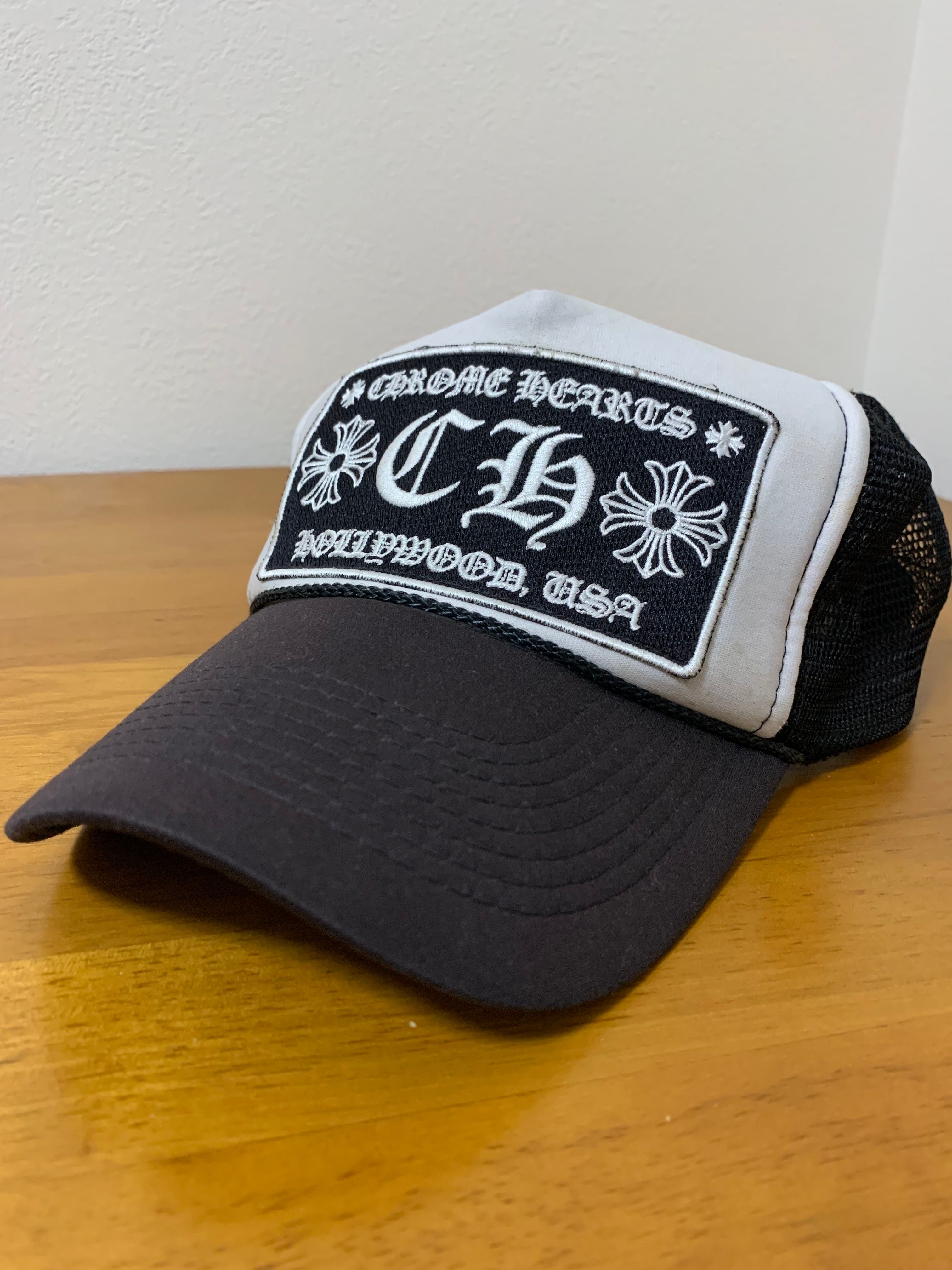 Chrome Hearts Trucker Cap CH "Black/White"