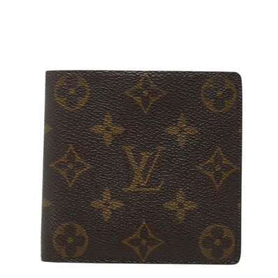 ルイ ヴィトン モノグラム ポルトビエ カルトクレディ モネ 二つ折り財布 M61665 ブラウン PVC レディース LOUIS VUITTON 【中古】
