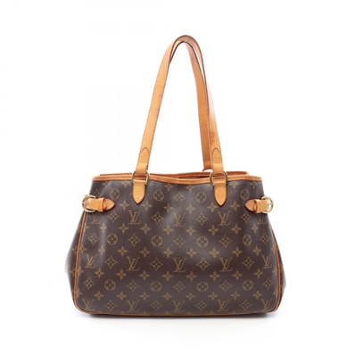 ルイ・ヴィトン LOUIS VUITTON バティニョール オリゾンタル ショルダーバッグ バッグ PVCコーティングキャンバス レザー モノグラム レディース ブラウン系 M51154 【中古】